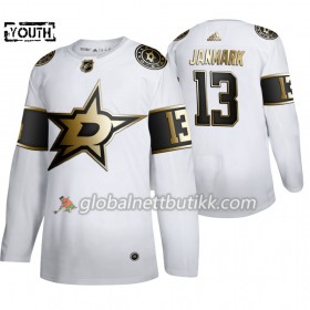 Dallas Stars Hockeydrakt Mattias Janmark 13 Adidas 2019-2020 Golden Edition Hvit Authentic - Barn